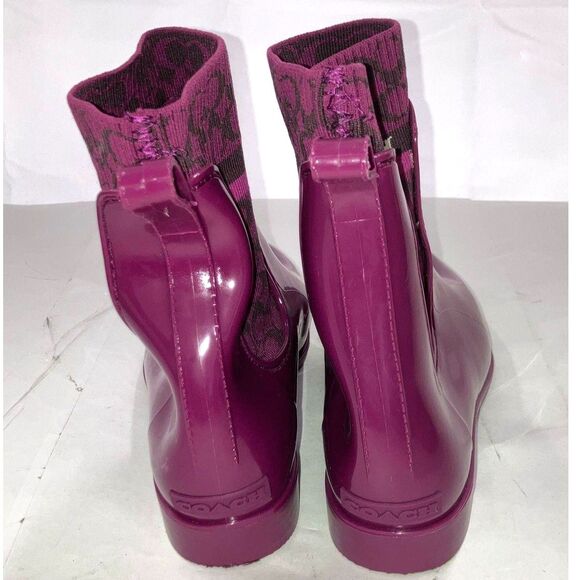 Coach Rain Boots - Size 8 - Picture 4 of 6